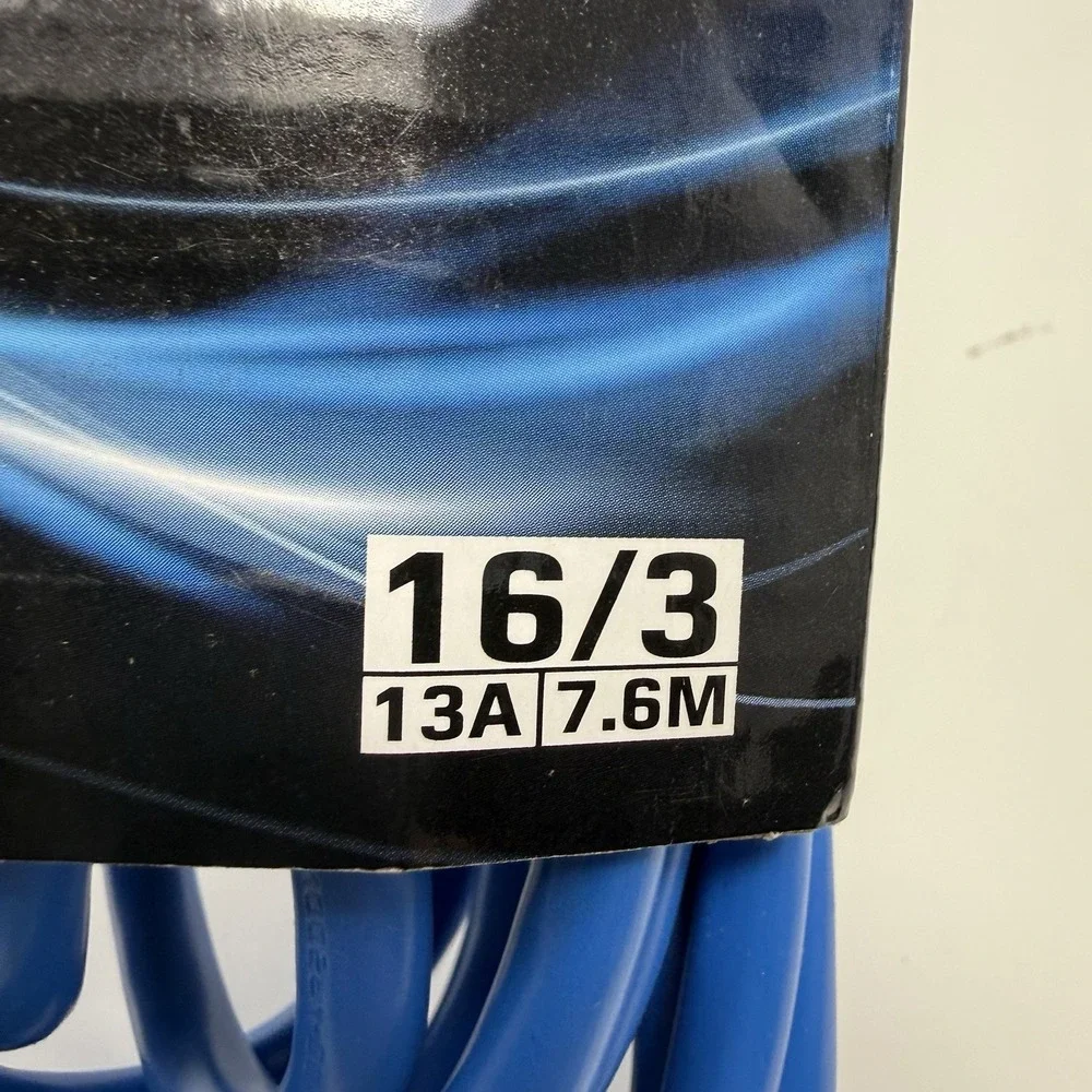 16/3 Extension Cord 25 ft Blue – Blue Ends – Heavy Duty – New Popular Mechanics